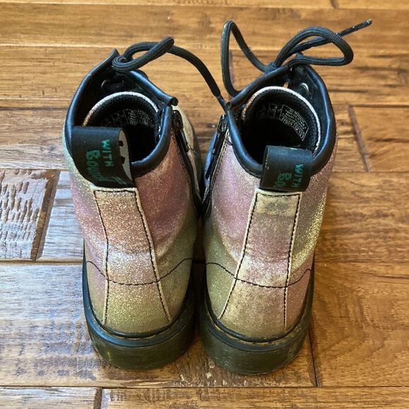 Dr. Martens 1460 Glitter Multicolored Rainbow Combat Boots Size 5 - Picture 10 of 13